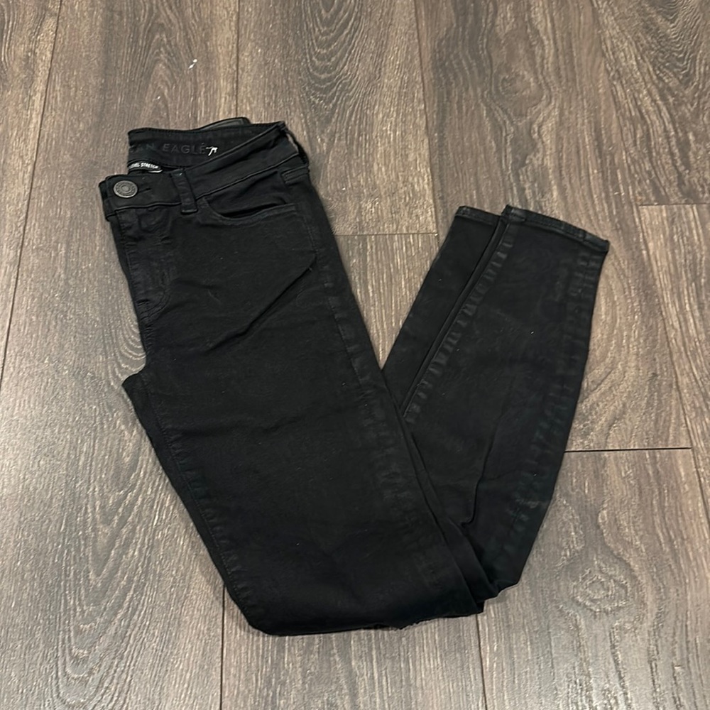 American Eagle Ripped Black Jeans